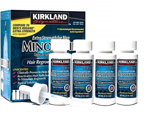 KIRKLAND MINOXIDIL in India hair Regrowth For Men 4 Month Supply
