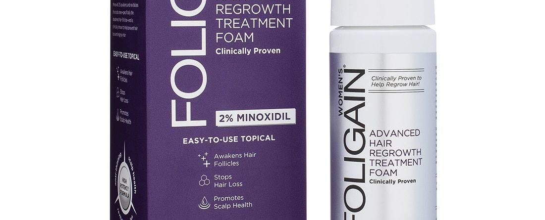 FOLIGAIN MINOXIDIL 2% HAIR REGROWTH FOAM For Women 3 Month Supply