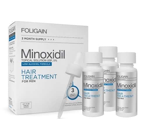FOLIGAIN MINOXIDIL 5% HAIR REGROWTH TREATMENT For Men (Low Alcohol)