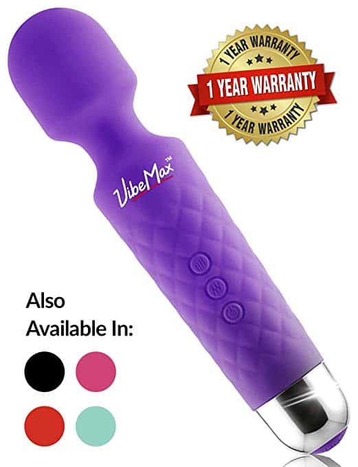 Rechargeable Handheld Personal Wand Massager by VibeMax: Wireless & Waterproof