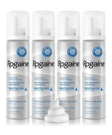 Rogaine Minoxidil Foam 5% Hair Regrowth Unscented 4 Month Supply For Men