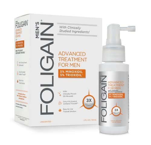 FOLIGAIN HAIR REGROWTH TREATMENT For Men 5% Minoxidil & 5% Trioxidil 59ml