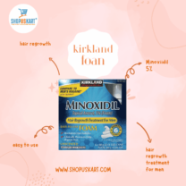 Kirkland Foam Minoxidil 5% Hair Regrowth Treatment for Men One Month Supply