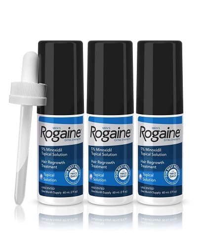 Rogaine Minoxidil 5% Extra Strength Topical Solution 3 month supply For Men
