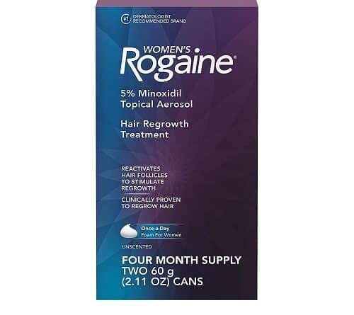 Women's Rogaine 5% Minoxidil Unscented Foam Four month Supply