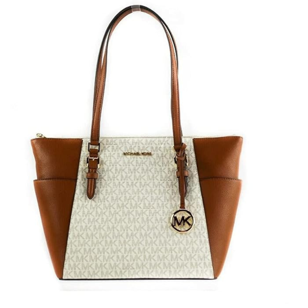 Michael Kors Charlotte Large Top Zip Tote Front View