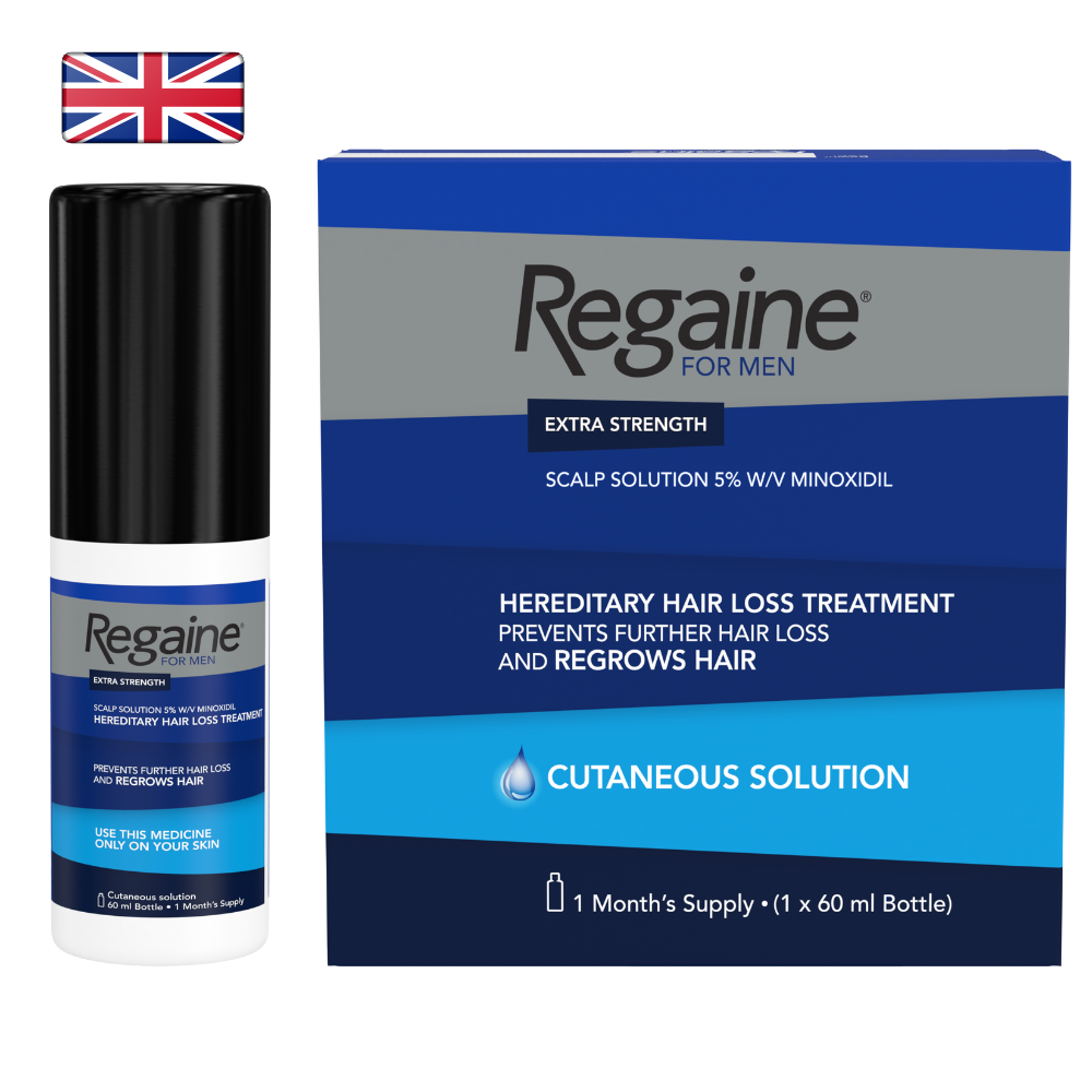 Regaine India For Men Extra Strength Scalp Solution 60 ml