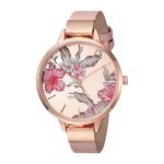 Nine West Women Floral Dial Timepiece